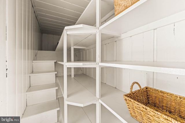 view of storage room