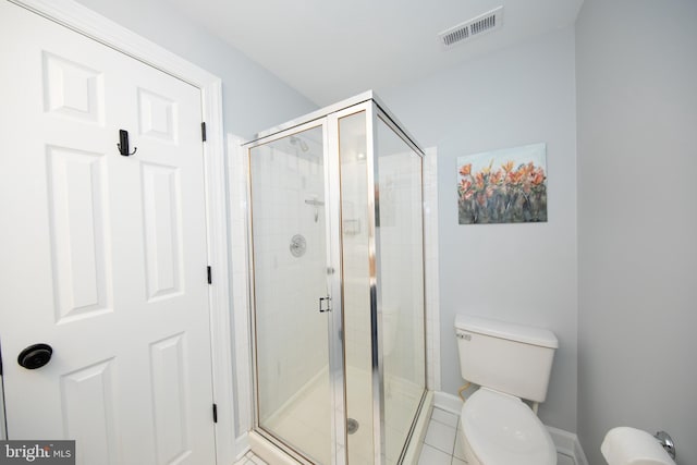 904 Martell Ct Unit 904-E, Bel Air, MD 21014 - full bath featuring a shower stall, tile patterned flooring, baseboards, and toilet