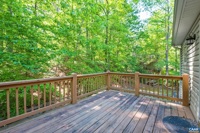 25 S Bearwood Dr, Palmyra, VA 22963 - view of wooden deck