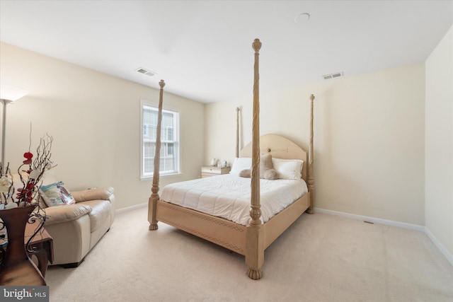 44516 Blueridge Meadows Dr, Ashburn, VA 20147 - bedroom featuring visible vents, baseboards, and light carpet