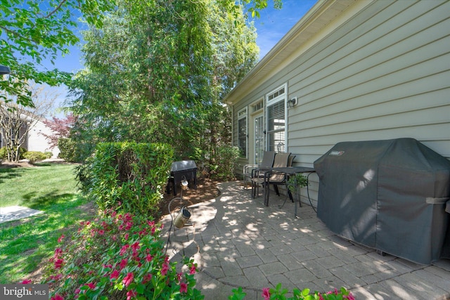 44516 Blueridge Meadows Dr, Ashburn, VA 20147 - view of patio / terrace featuring a grill