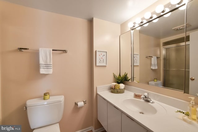 3310 N Leisure World Blvd Unit 1019, Silver Spring, MD 20906 - bathroom with vanity and a shower with door