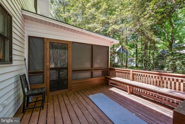 9 Sailors Way, Berlin, MD 21811 - wooden deck with a sunroom