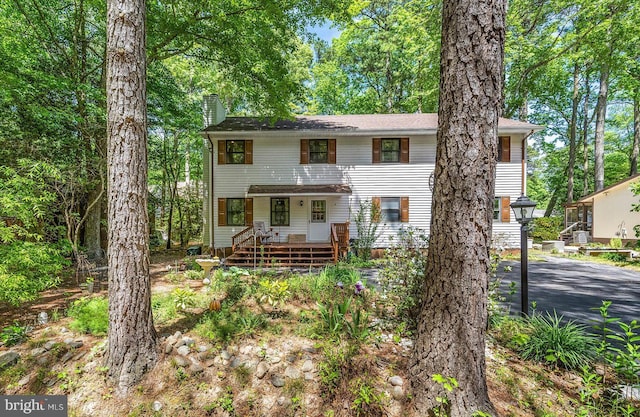 9 Sailors Way, Berlin, MD 21811 - view of front of house with a chimney and aphalt driveway