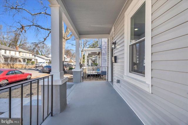 605 Northside Ave, Richmond, VA 23222 - view of patio with a porch and a residential view