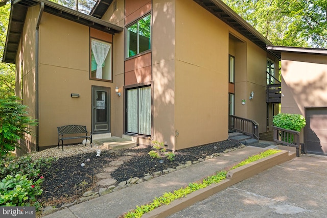 view of property exterior featuring stucco siding