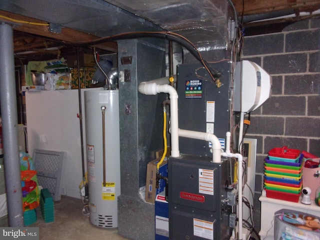 utilities featuring water heater