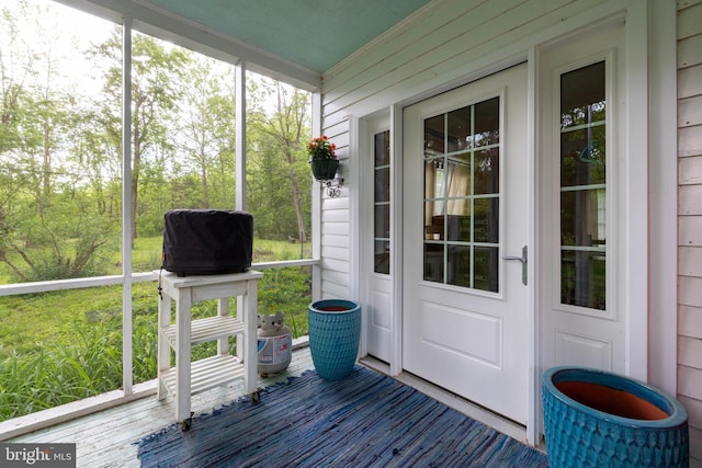 3909 Stoney Creek Rd, Edinburg, VA 22824 - unfurnished sunroom featuring healthy amount of natural light