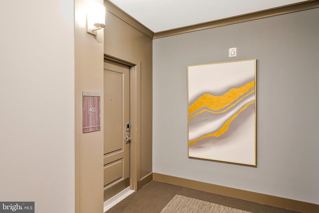 2320 Field Point Rd Unit 4-405, Herndon, VA 20171 - entryway with carpet floors and baseboards