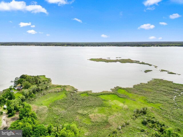 aerial view of a large body of water