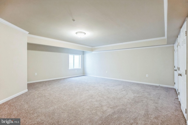 7438 Wildseed Pl, Hughesville, MD 20637 - carpeted spare room featuring crown molding and baseboards