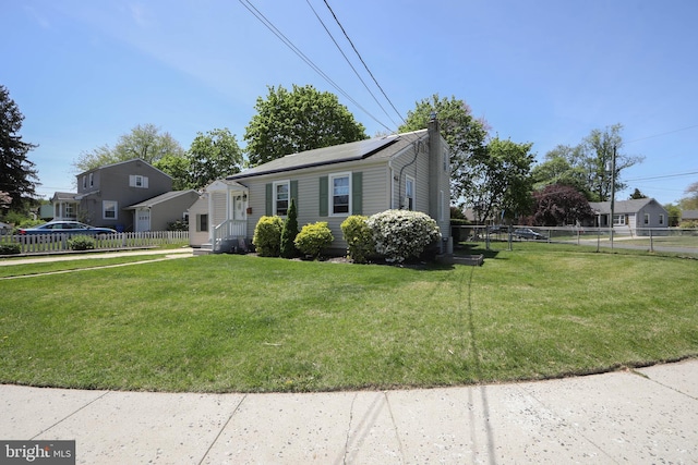 43 Churchill Rd, Cherry Hill, NJ 08034 - view of front of property featuring fence private yard and a front lawn