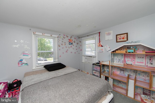43 Churchill Rd, Cherry Hill, NJ 08034 - bedroom with carpet floors and cooling unit