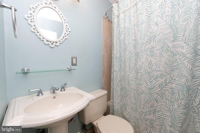 43 Churchill Rd, Cherry Hill, NJ 08034 - full bath featuring toilet,  shower combination, and a sink