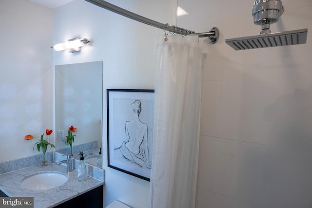 1421 Florida Ave NW Unit 5, Washington, DC 20009 - full bathroom featuring vanity and tiled shower