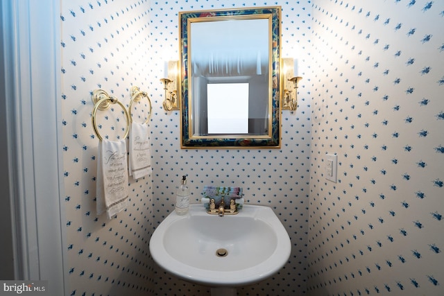 bathroom with a sink