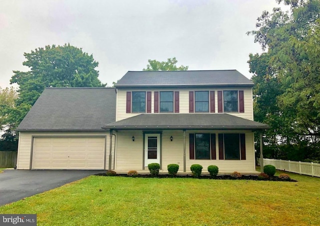 54 Ethel Ave, Hummelstown, PA 17036 - view of front of property with a garage, driveway, and covered porch