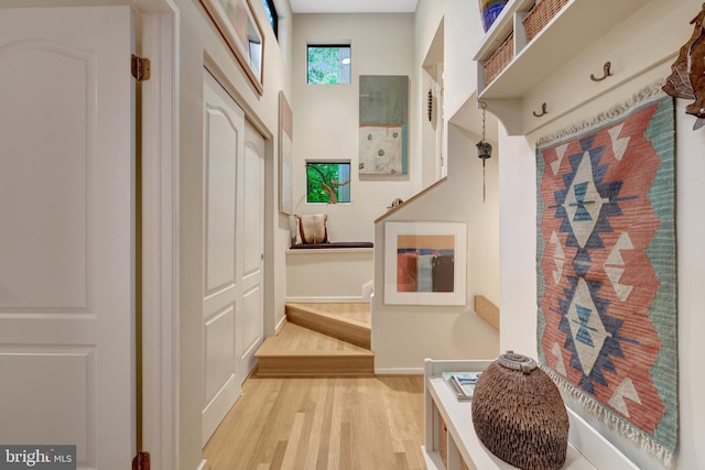 11566 Lake Newport Rd, Reston, VA 20194 - mudroom with light wood finished floors and baseboards