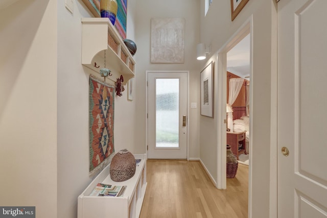 11566 Lake Newport Rd, Reston, VA 20194 - entryway featuring light wood finished floors and baseboards