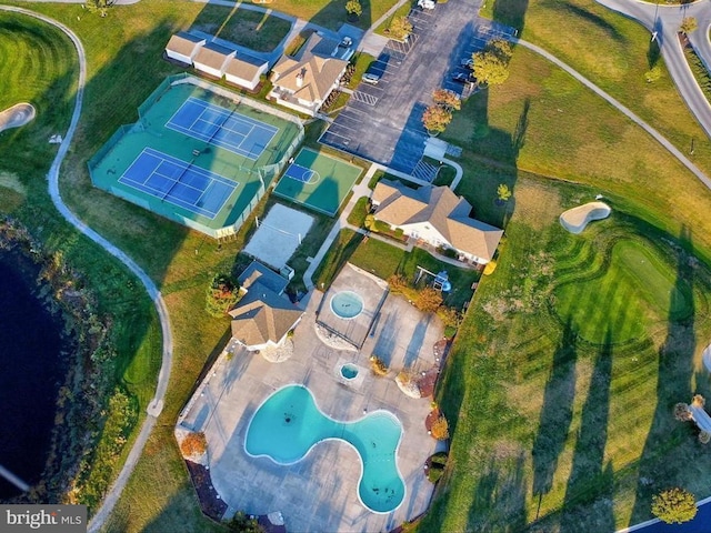drone / aerial view