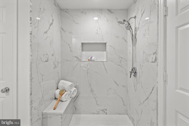 3233 Ellicott St NW, Washington, DC 20008 - bathroom with a marble finish shower