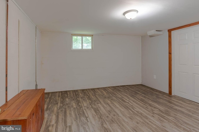 1724 E Branch Rd, State College, PA 16801 - below grade area featuring wood finished floors and concrete block wall