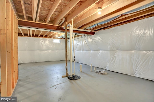 view of basement