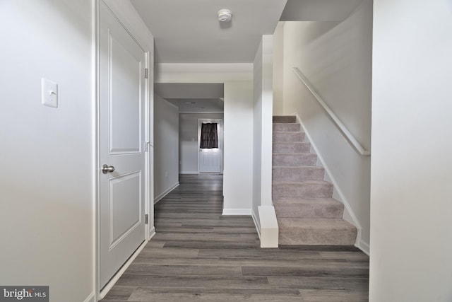 230 Rhea Dr, Martinsburg, WV 25403 - staircase with baseboards and wood finished floors