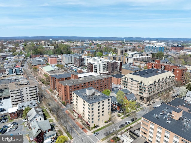 birds eye view of property featuring a view of city
