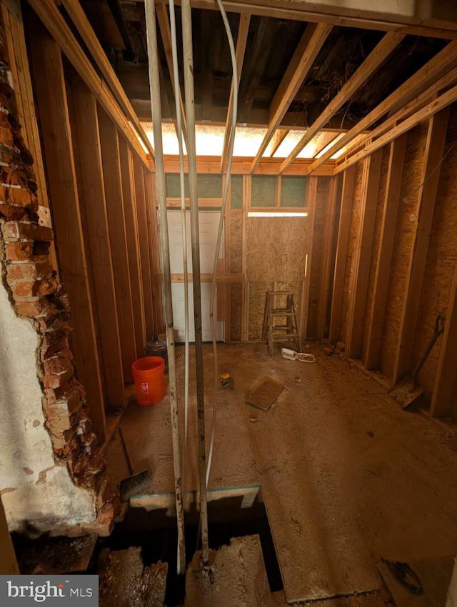 view of basement