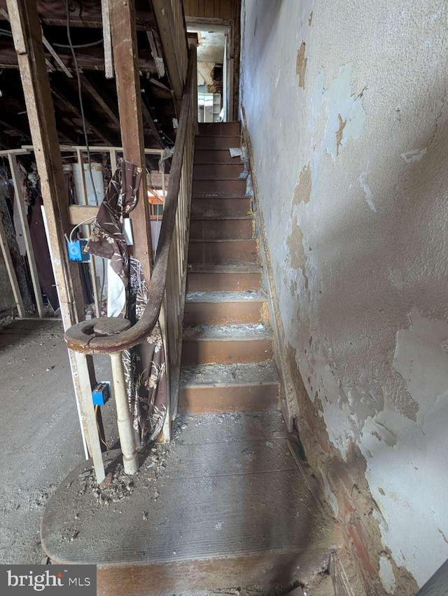 view of stairs