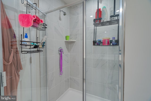 full bathroom with a stall shower