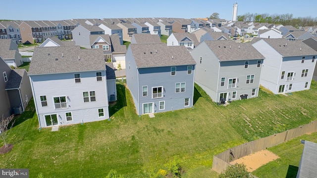 birds eye view of property featuring a residential view