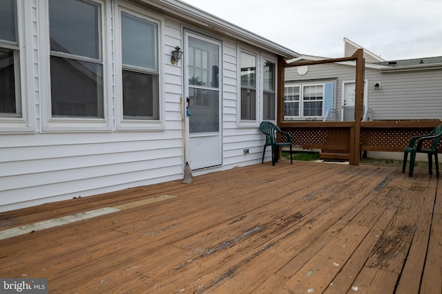 4398 S Bowers Rd, Milford, DE 19963 - view of wooden deck