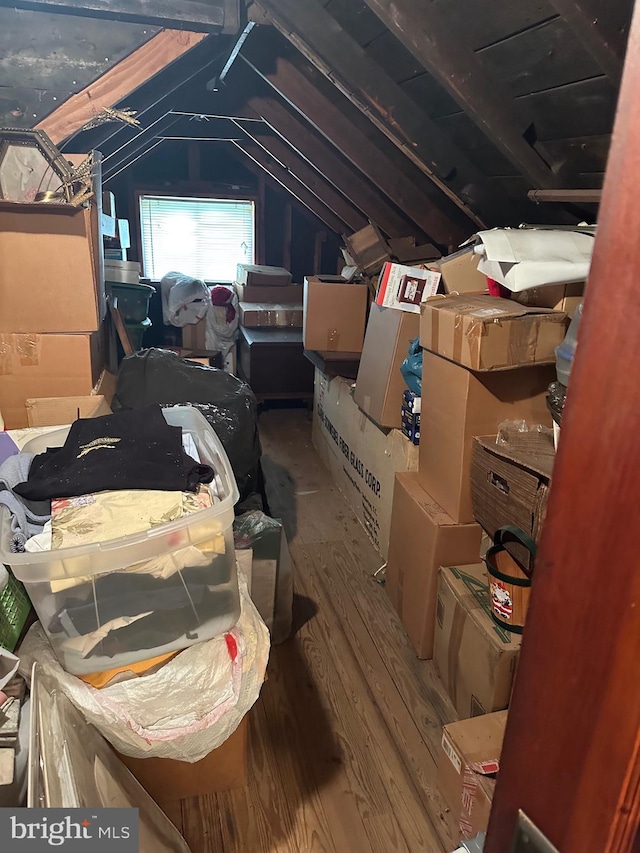view of attic