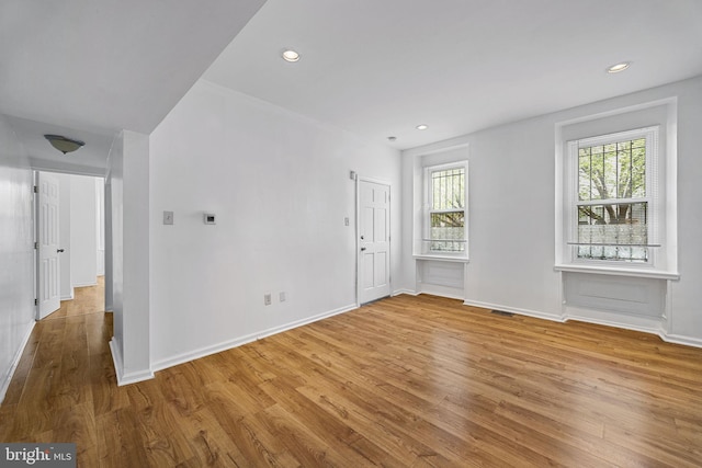 3800 Spring Garden St, Philadelphia, PA 19104 - spare room featuring recessed lighting, baseboards, and wood finished floors