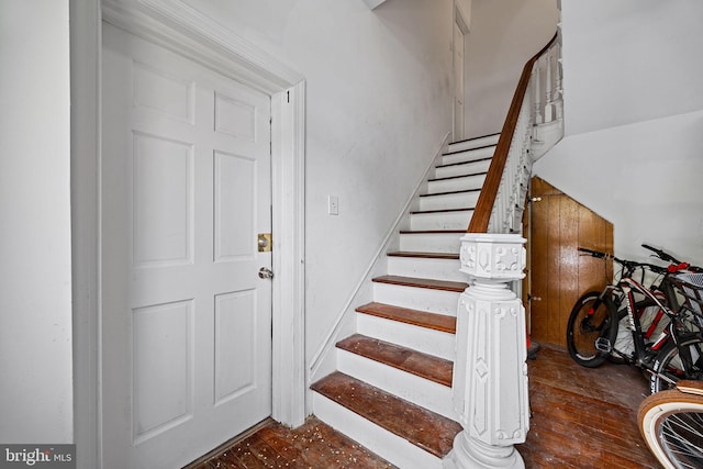 3800 Spring Garden St, Philadelphia, PA 19104 - stairs featuring wood finished floors