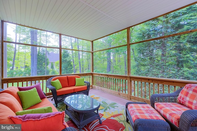 22758 Red Bay Ln, Milton, DE 19968 - sunroom with an outdoor living space