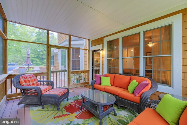 22758 Red Bay Ln, Milton, DE 19968 - sunroom / solarium with an outdoor living space