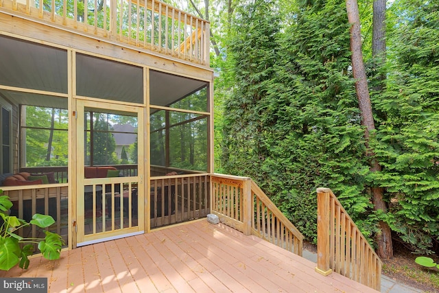 22758 Red Bay Ln, Milton, DE 19968 - view of wooden terrace