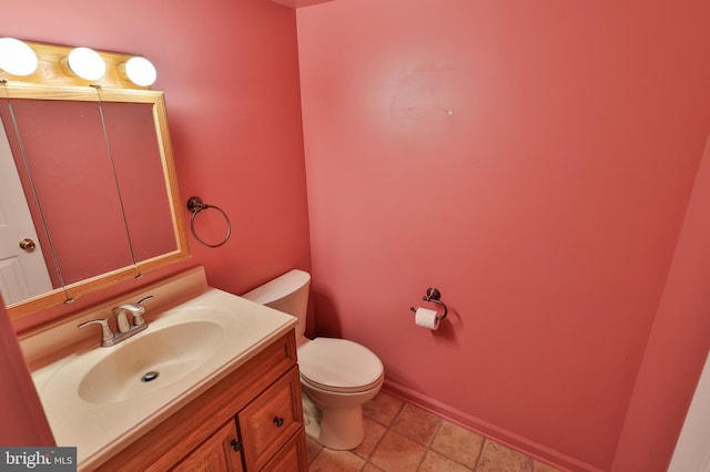 1514 Ravena St Unit D, Bethlehem, PA 18015 - half bathroom with vanity, baseboards, and toilet