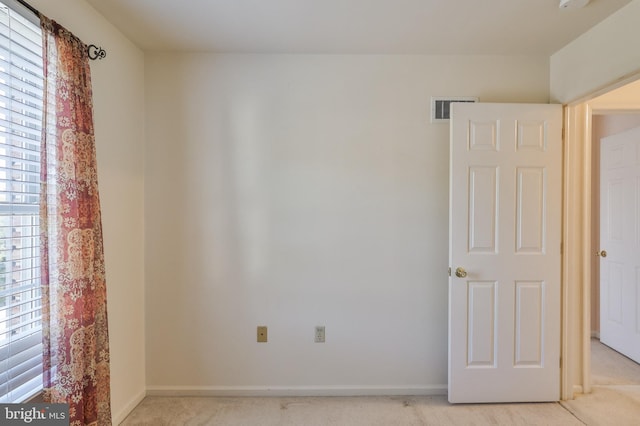 1514 Ravena St Unit D, Bethlehem, PA 18015 - unfurnished room with baseboards, light colored carpet, and visible vents