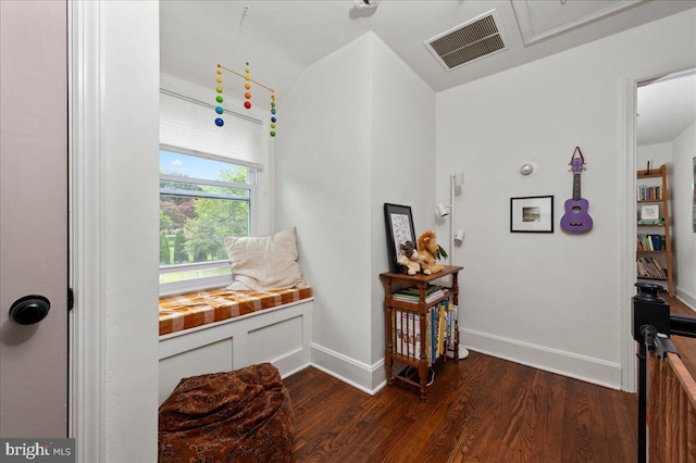 1708 Wrightfield Rd, Yardley, PA 19067 - hallway with dark wood finished floors and baseboards
