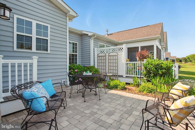 912 Moorings Cir Unit 8, Stevensville, MD 21666 - view of patio / terrace featuring outdoor dining area