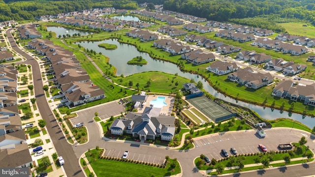 912 Moorings Cir Unit 8, Stevensville, MD 21666 - aerial overview of property's location featuring a nearby body of water and nearby suburban area