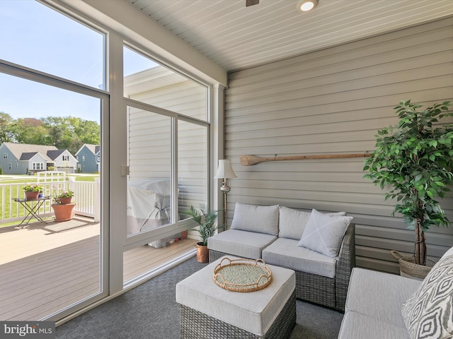20515 Anchor Ln, Frankford, DE 19945 - sunroom featuring an outdoor living space