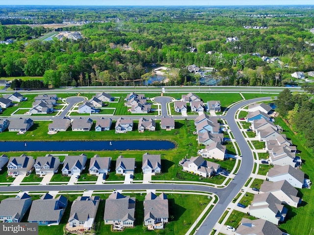 20515 Anchor Ln, Frankford, DE 19945 - aerial view featuring a water view and a residential view