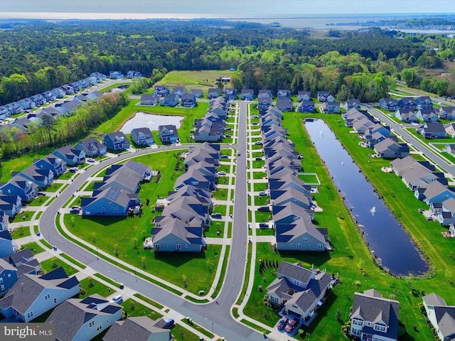 20515 Anchor Ln, Frankford, DE 19945 - bird's eye view with a residential view and a water view
