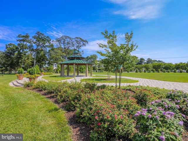 20515 Anchor Ln, Frankford, DE 19945 - surrounding community with a lawn and a gazebo