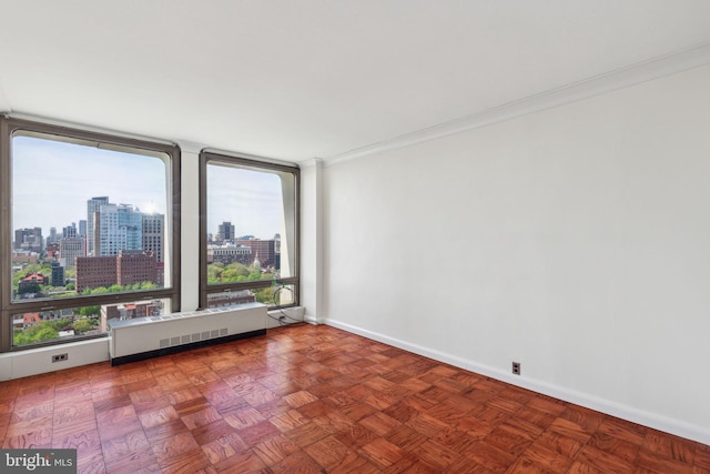 200 Locust St Unit 24Bn, Philadelphia, PA 19106 - unfurnished room with a view of city, baseboards, and a wealth of natural light